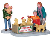 CUCCIOLI IN VENDITA - CHRISTMAS PUPPIES, SET OF 2