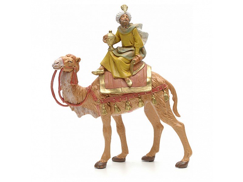 RE MAGIO GASPARRE A CAMMELLO 19CM IN RESINA (F280)