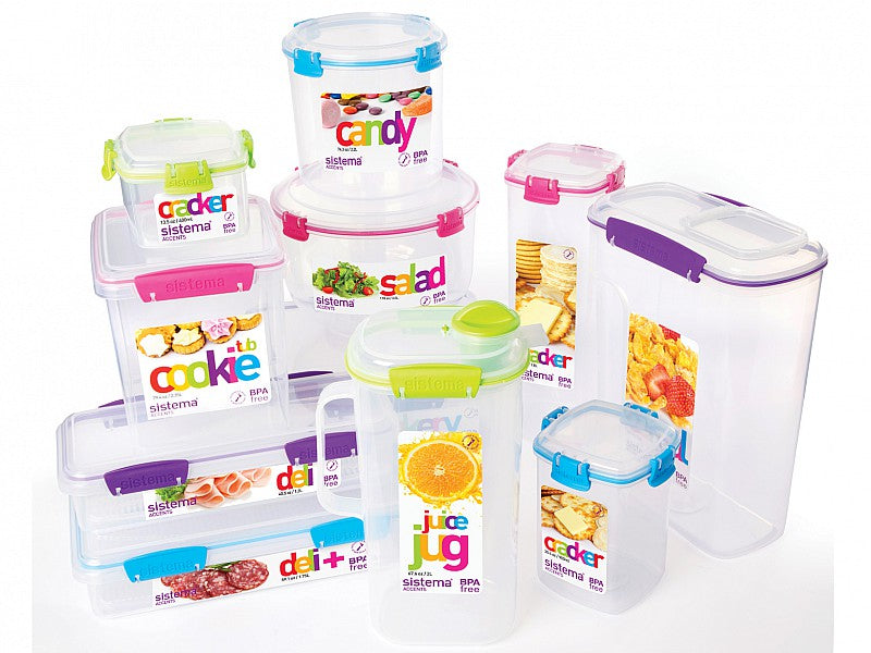 CONTENITORE ERMETICO RETTANGOLARE ACCENTS LT 1,2