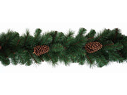 GHIRLANDA VERDE CON PIGNE H270CM Ø27CM