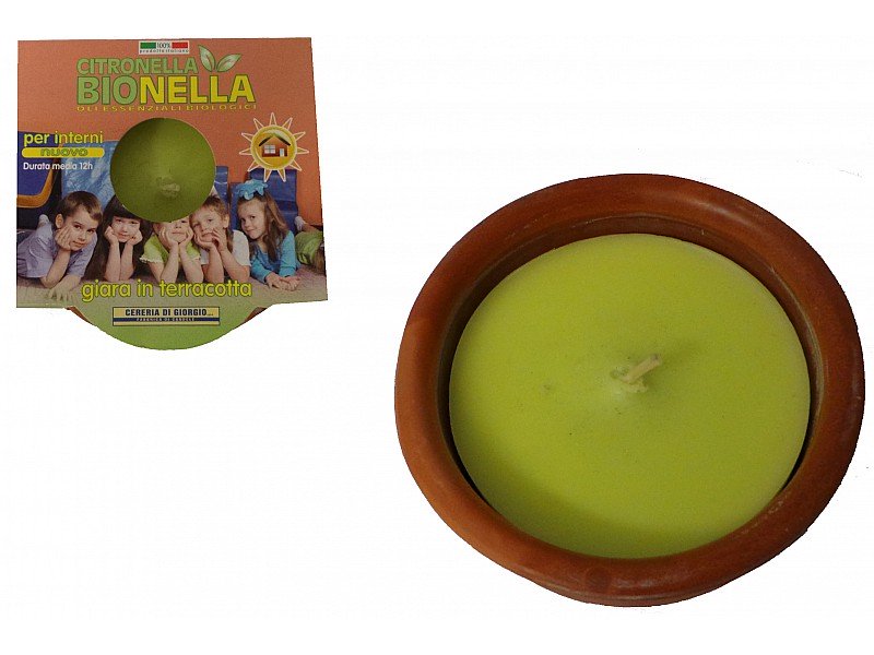 GIARA IN TERRACOTTA ALLA CITRONELLA ED OLI ESSENZIALI