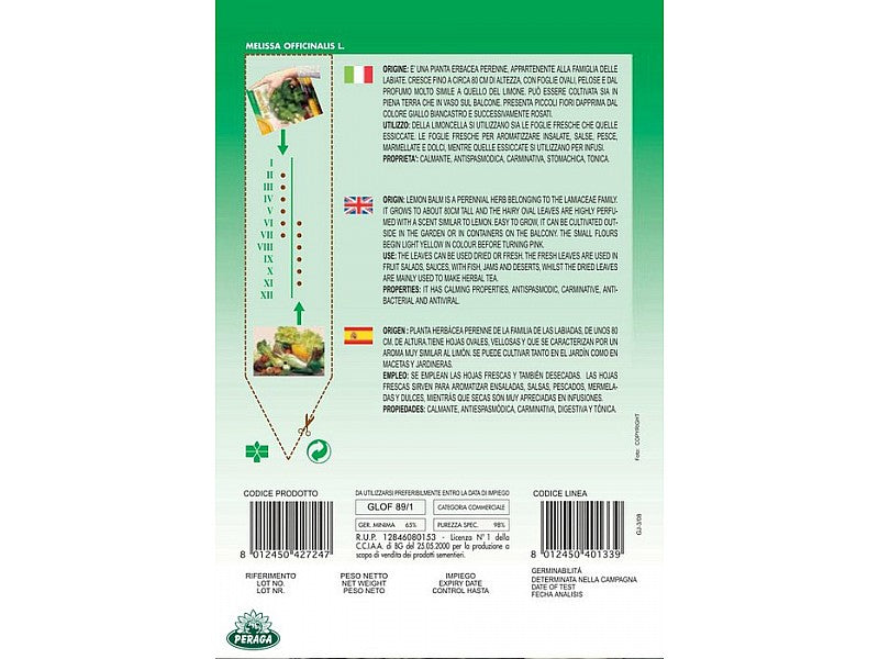 BUSTINA CON SEMI DI LIMONCELLA