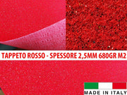 PASSATOIA ROSSA GLITTER MQ A SCELTA
