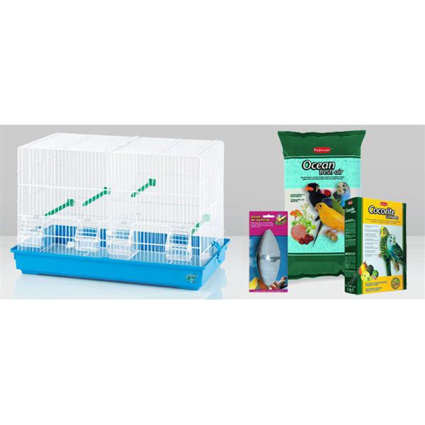 OFFERTA GABBIA PER UCCELLI - COVA 2 + KIT UCCELLI
