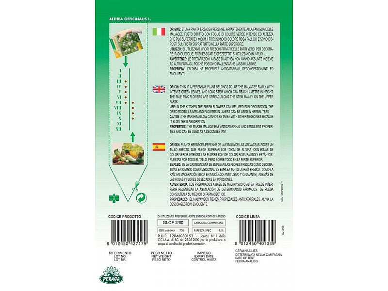 BUSTINA CON SEMI DI ALTHEA OFFICINALE