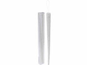 DECORAZIONE GHIACCIOLI BIANCHI 2PZ 43CM APPENDIBILE
