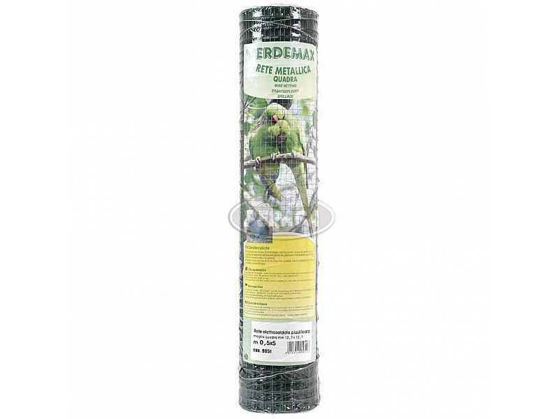 RETE METALLICA PLASTIFICATA SALDATA ELETTRICAMENTE MAGLIA 12,7X1