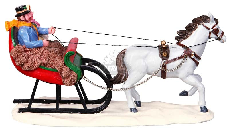 CARROZZA CON SLITTA -  SLEIGH RIDE