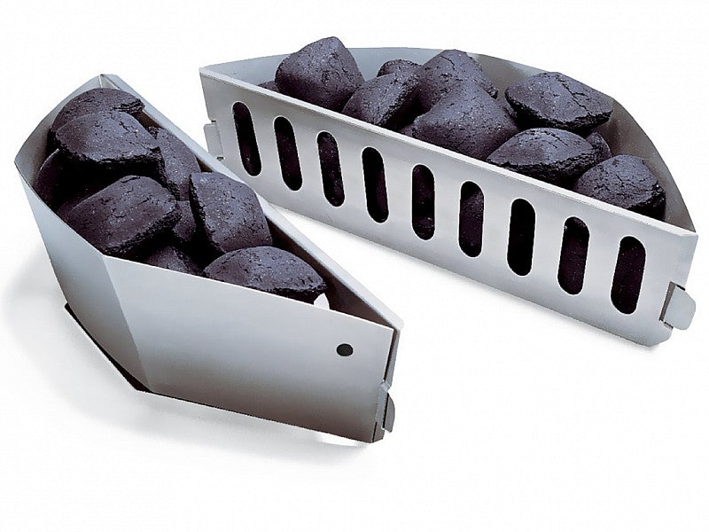 CESTI PORTACARBONE (2 PEZZI) PER BARBECUE WEBER