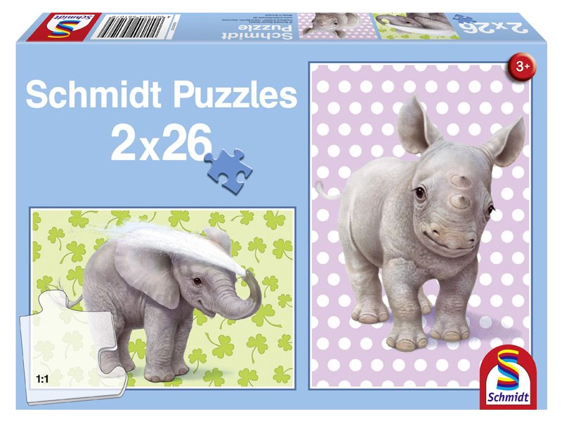2 PUZZLE DA 26PZ ZOO BABIES