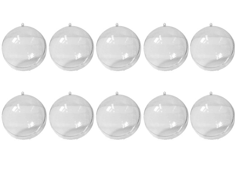 10 PALLINE IN PLEXIGLASS DIVISIBILI Ø6CM
