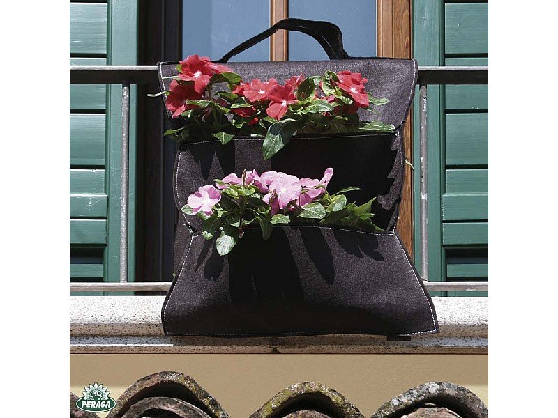 ORTO APPESO PER COLTIVARE PIANTE E FIORI SUL BALCONE CM 41X22X48