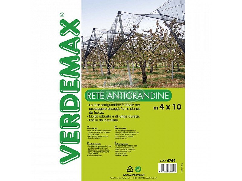 RETE ANTIGRANDINE PER IL GIARDINO 4X10M