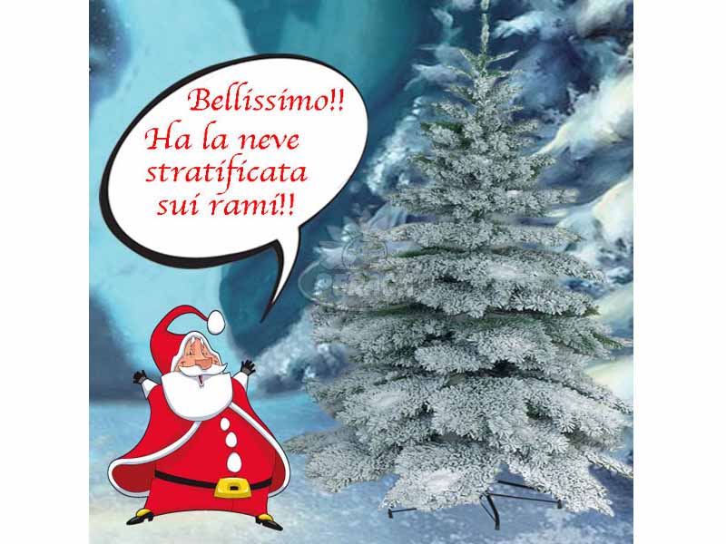 ALBERO DI NATALE MONTEBIANCO 270CM INNEVATO