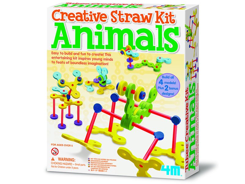 KIT CREA ANIMALI - CREATIVE STRAWKIT ANIMALS