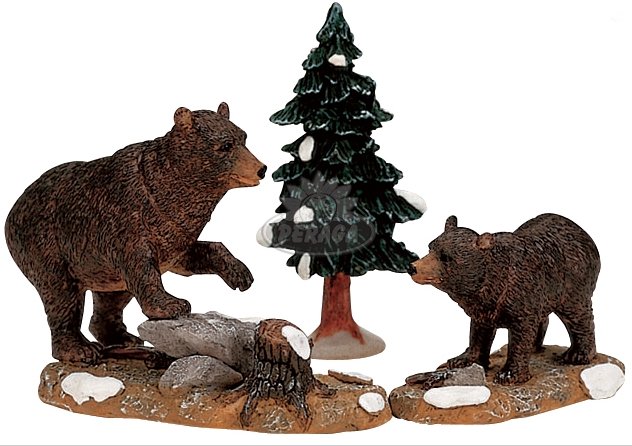LEMAX  PAPà ORSO CON CUCCIOLO, SET DI 3 - PAPA BEAR WITH CUB COD