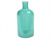 VASO VETRO 12X22CM TURCHESE LUCIDO