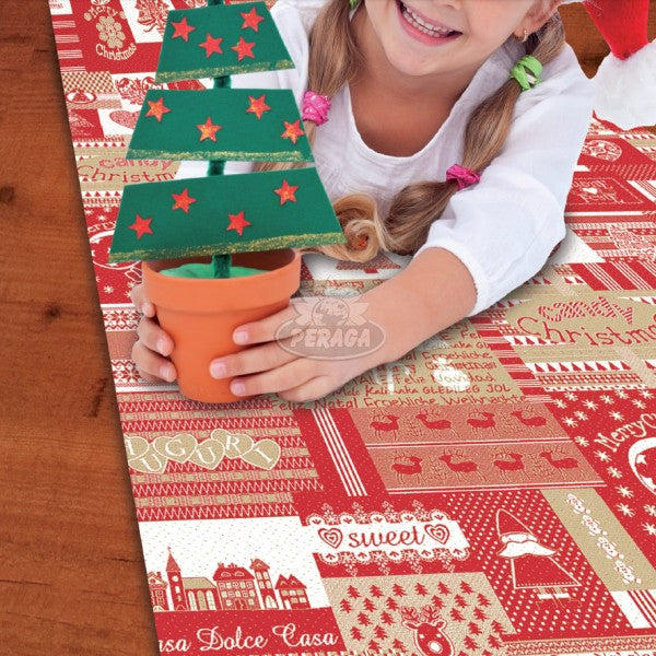 PASSATOIA NATALIZIA CON DECORI NATALIZI VENDITA AL MQ