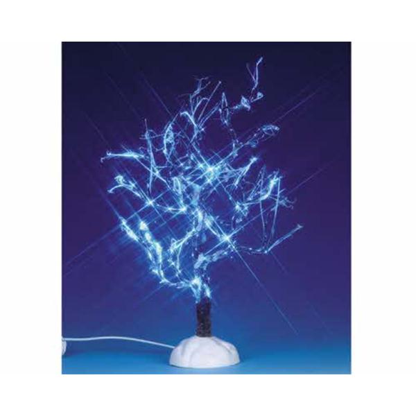 ALBERO ILLUMINATO LUCE BLU - LIGHTED ICE GLAZED TREE, BLUE