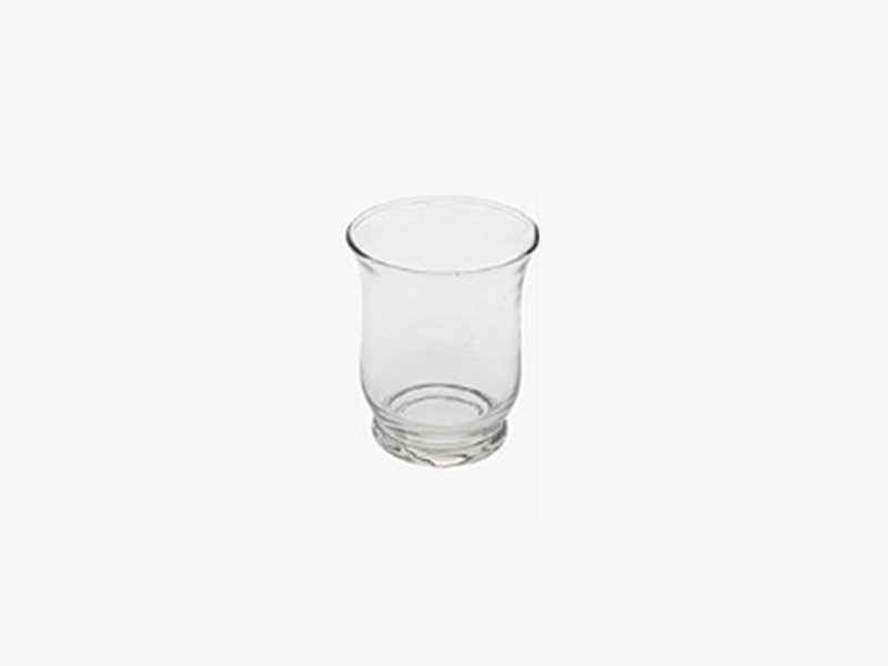PORTA CANDELE TRASPARENTE 9CM IN VETRO