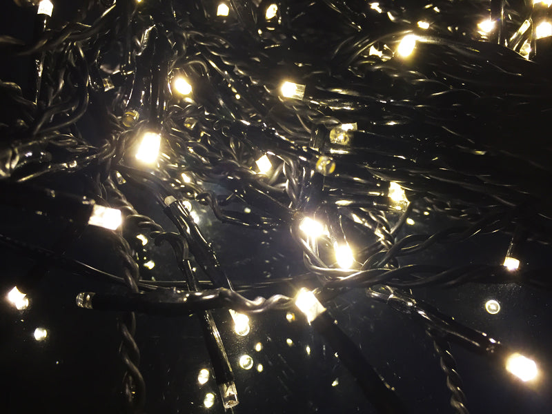 LUCI 119 MINI LED EFFETTO GHIACCIOLO BIANCO CALDO