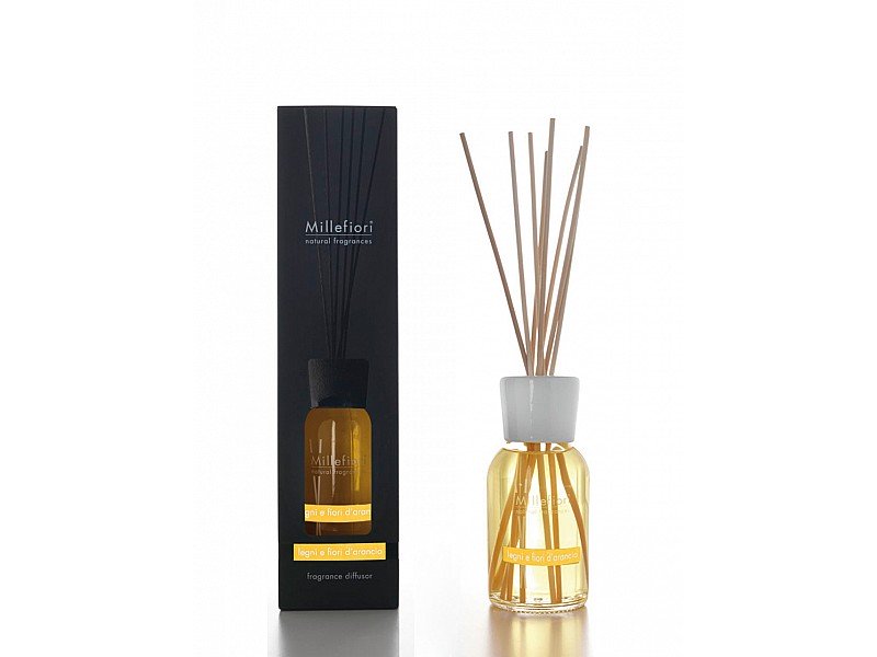 DIFFUSORE A STICK 250 ML LEGNI E FIORI ARANCIO