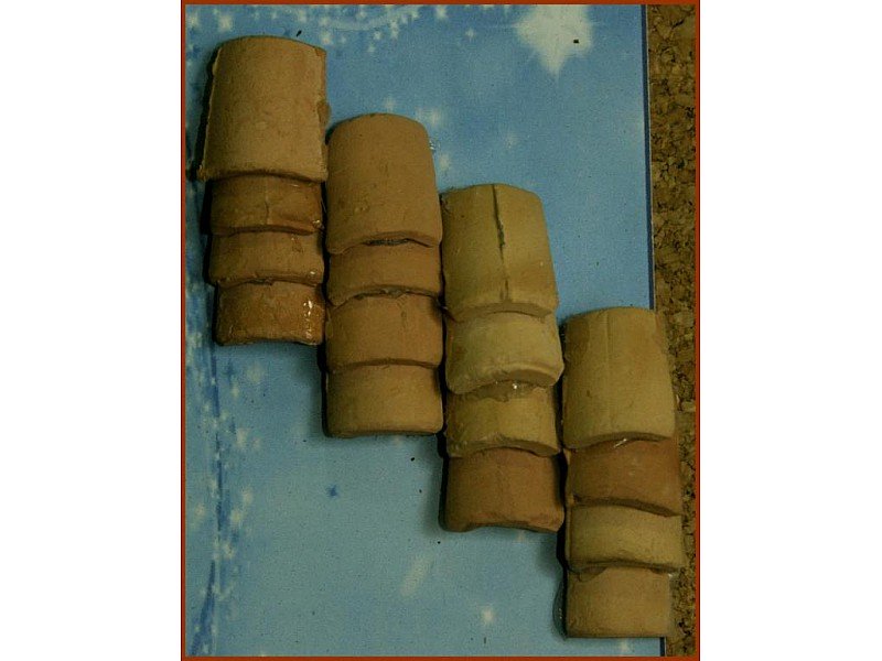 TEGOLE 2CM EFFETTO TERRACOTTA PER PRESEPE NATALIZIO