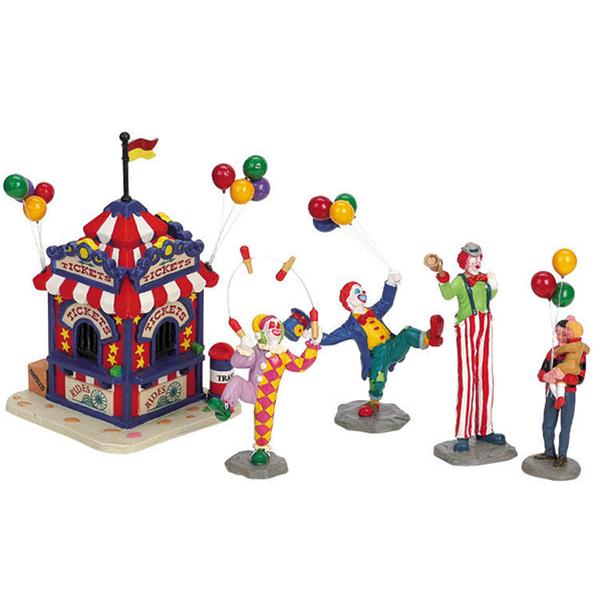 PAGLIACCI CON CASSA CIRCO - CARNIVAL TICKET BOOTH