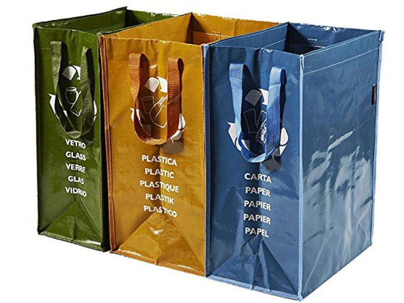 PERFETTO CONTENITORE DIFFERENZIATA CON 3 SCOMPARTI