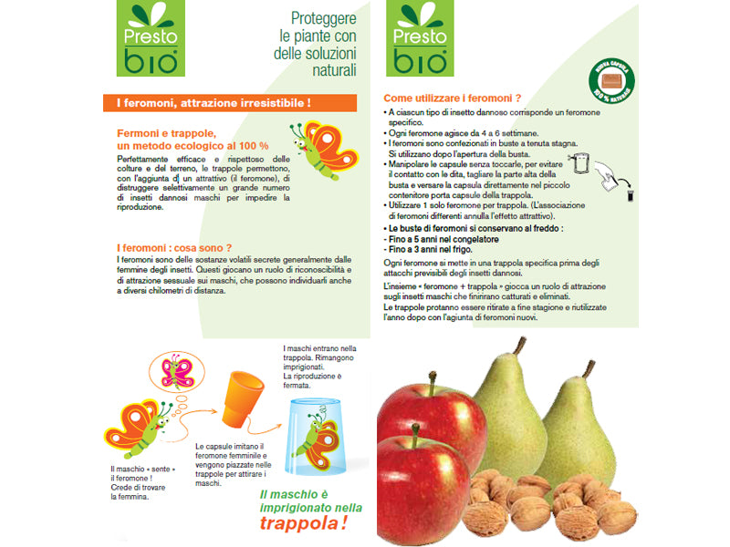 TRAPPOLA A FEROMONI 3 UTILIZZI 8005