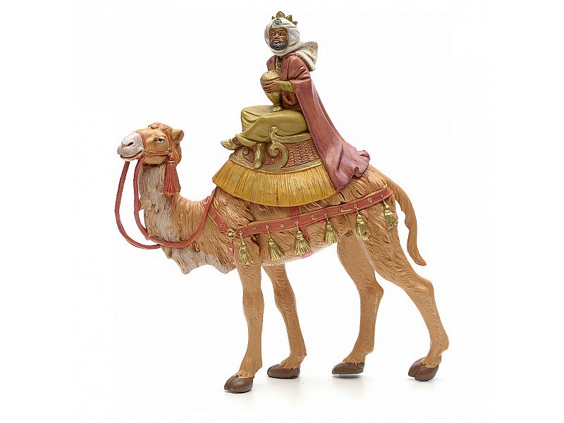 RE MAGIO BALDASSARRE A CAMMELLO 19CM IN RESINA (F2)