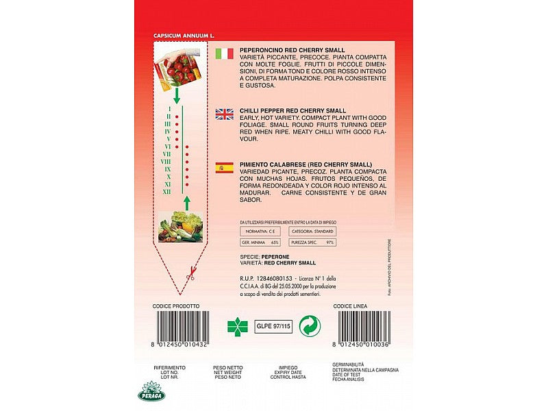 BUSTINA CON SEMI DI PEPERONCINO PICCANTE CHERRY SMALL