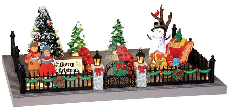 LEMAX DECORATED VICTORIAN FRONT YARD  COD. 24512
