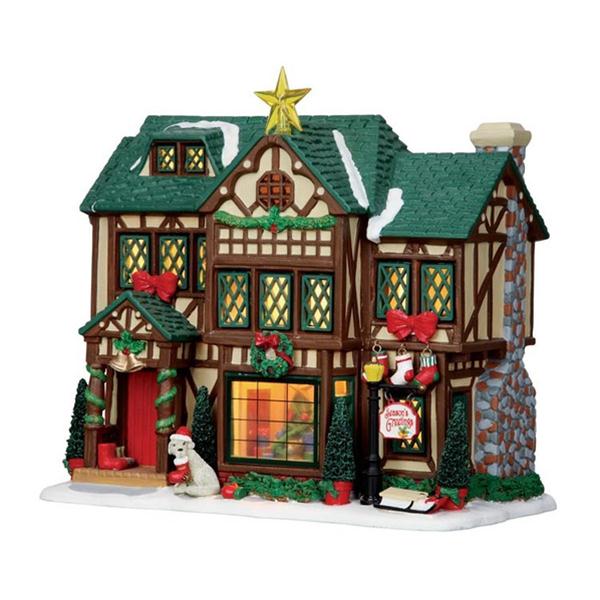 LEMAX CASA CON DECORAZIONI NATALIZIE - TUDOR STYLE HOUSE COD.152