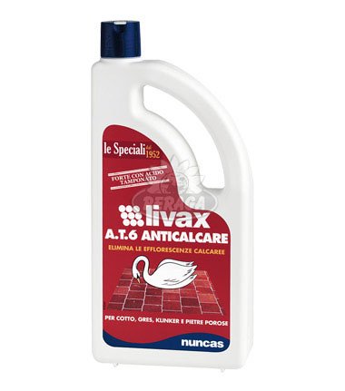 ANTICALCARE A.T.6. PER COTTO E PIETRE POROSE LIVAX 1 LT