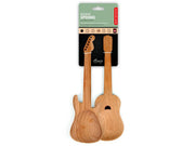 POSATE IN LEGNO GUITAR UTENSILS PER INSALATA
