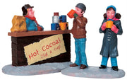VENDITORE DI CIOCCOLATA CALDA - HOT CHOCOLATE STAND, SET OF 2