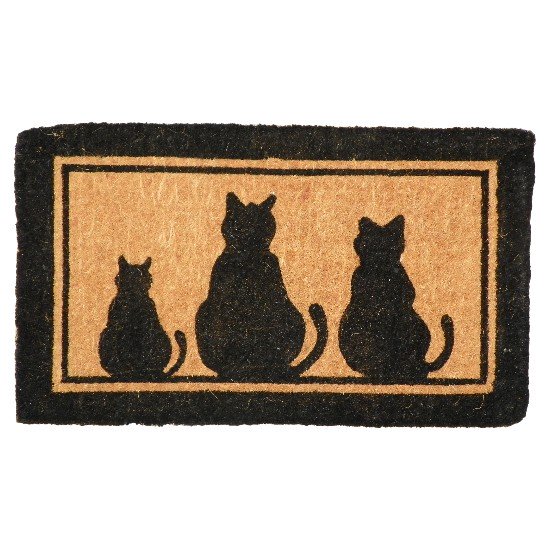 ZERBINO 3 CATS BLACK 100% FIBRA DI COCCO