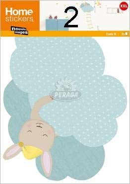 STICKERS DECORATIVI KIDS XXL A SCELTA PER PARETE 100X113CM NOUVE
