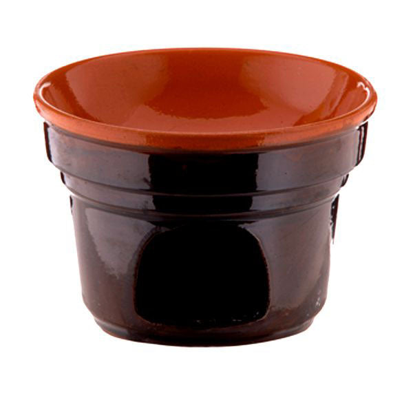 OFFERTA 4 FORNELLINI BAGNA CAUDA  CM 14 BRUNA TERRE D'UMBRIA