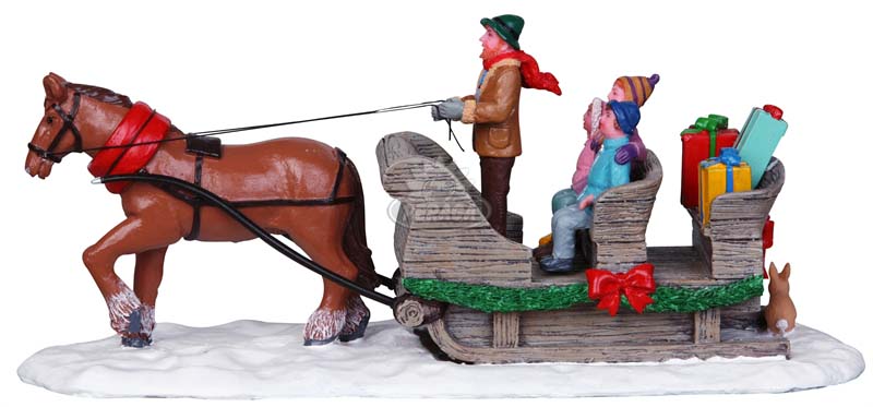CAVALLO CON SLITTA - SLEIGH RIDE