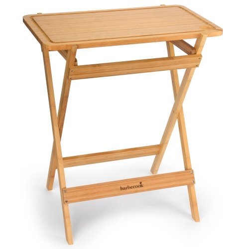 TAVOLINO IN LEGNO 81CM CON TAGLIERE BARBECOOK