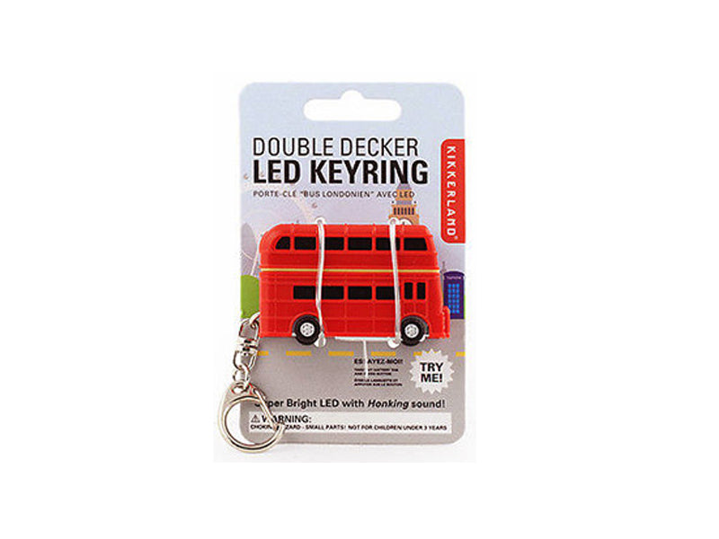 PORTACHIAVI BUS ROSSO INGLESE LED