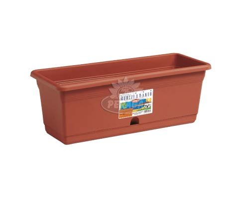 VASO BALCONETTA PORTOFINO CON RISERVA DACQUA CM 50X20X18 H