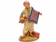 PASTORELLA CON TAPPETO 12CM IN RESINA (F-30)