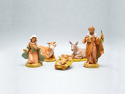 NATIVITà 19 CM 5 STATUETTE IN RESINA (F-239)