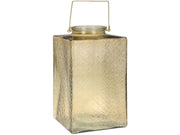 LANTERNA VETRO 20X20X36CM AMBRA