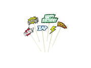 COMIC CAKE - SET DA 6 DECORAZIONI PER TORTE