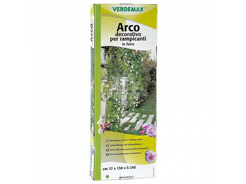 ARCHI PER TUNNEL DA GIARDINO IN ACCIAIO 5 PEZZI 85X72CM