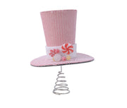 PUNTALE PER ALBERO DI NATALE CAPPELLO CANDY